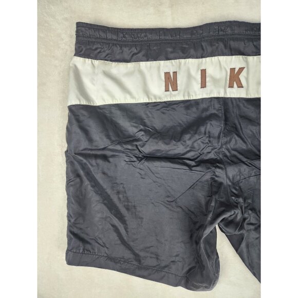 Vtg 90s Y2K Nike Mens Lined Swim Shorts Swoosh Men XXL Logo Pockets Drawstring - Picture 8 of 14